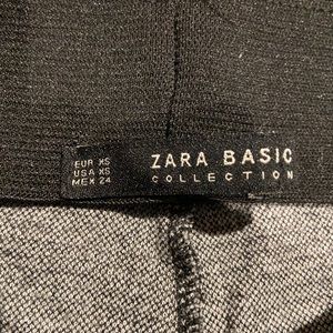 Black/white pull up pant by ZARA